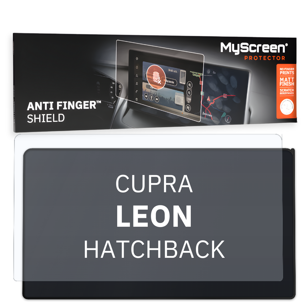 MyScreen Anti Finger Shield Dashboard, Schutz des Bildschirms vor Fingerabdrücken und Reflexionen, satiniert, matt